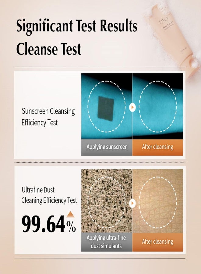 UIQ Biome Barrier Cleansing Foam, Facial Cleanser, Mild Hypoallergenic formula, Face Wash, Blackhead Remover, Moisturizing facial cleanser for All Skin Types 4.05 fl.oz(120ml) - Image 4